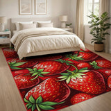 Vibrant Strawberry Cascade Area Rug