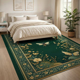 Emerald Green Bumblebee Persian Area Rug
