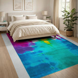 Vibrant Rainbow Tie-Dye Area Rug