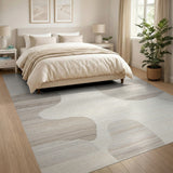 Abstract Area Beige and Neutral Organic Abstract Beige Neutral Area Rug