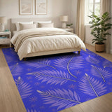 Purple Feather Star Boho Area Rug