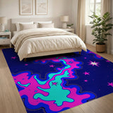 Starry Nebula Abstract Area Rug