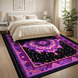 Neon Pink Mandala Persian Area Rug