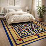 Southwestern Geometric Maze Area Rug