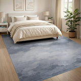 Ethereal Clouds Grey Abstract Area Rug