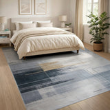 Geometric Modern Grey Modern Geometric Abstract Grey Area Rug