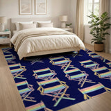 Rainbow Chair Washable Area Rug