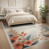 Floral Vintage Border Area Rug