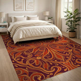 Intricate Red Persian Medallion Rug