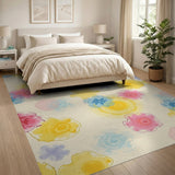 Watercolor Floral Area Rug