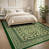Green Clover Vine Persian Area Rug