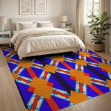 Vibrant Geometric Diamond Area Rug