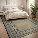 Traditional Persian Beige Traditional Persian Border Area Rug