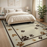 Playful Paw Prints Dog Bones Area Rug