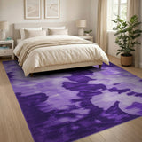 Purple Splash Abstract Area Rug