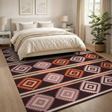 Multi-Color Southwestern Diamond Pattern Rug
