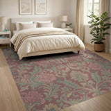 Red Floral Vintage No. 2 Area Rug