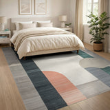 Rainbow Arch Geometric Modern Area Rug