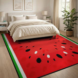 Multi-color and Patterns Watermelon Slice Fruit Pattern Area Rug