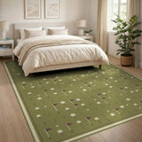 Green Golf Pattern Area Rug