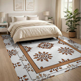 Terracotta Starburst Persian Area Rug