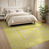 Yellow Southwestern Geometric Area Rug
