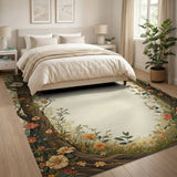 Floral Tree Arch Vintage Area Rug