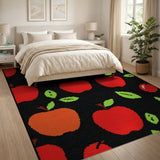 Fruit Pattern Red Apple Fruit Pattern Area Rug