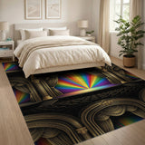 Rainbow Theater Arch Gold Area Rug
