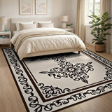 Ornate Traditional Persian Beige Area Rug