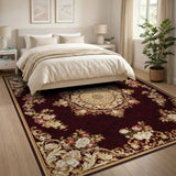 Red Floral Red Floral Medallion Persian Area Rug