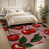 Cherry Delight Fruit Pattern Area Rug