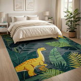 Dinosaur Jungle Kids Area Rug