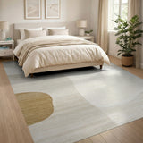 Abstract Area Beige Organic Abstract Area Rug