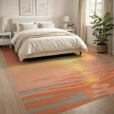 Vibrant Sunset Reflection Area Rug