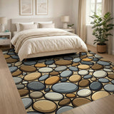Pebble Beach Stone Mosaic Area Rug