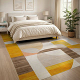 Geometric Modern Modern Geometric Overlapping Circles Area Rug