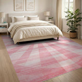 Pink Sunburst Radiance Area Rug