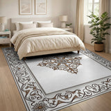 Ornate Medallion Traditional Persian Rug