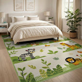 Jungle Animals Kids Cartoon Rug