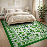 Shamrock Meadow Green Area Rug