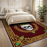 Royal Crowned Skull Area Rug