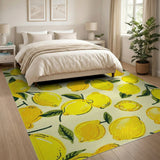 Sunny Lemon Fruit Pattern Area Rug