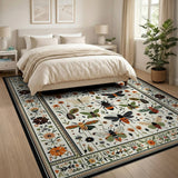 Botanical Insect Meadow Area Rug