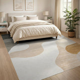 Organic Neutral Abstract Area Rug