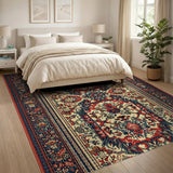 Traditional Persian Multi-Color Runner Rug