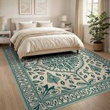 Teal Persian Medallion No. 6 Area Rug