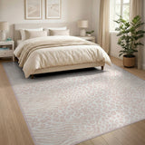 Blush Pink Animal Print Area Rug