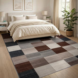 Geometric Modern Modern Geometric Patchwork Area Rug