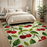 Cherry Fruit Pattern Area Rug